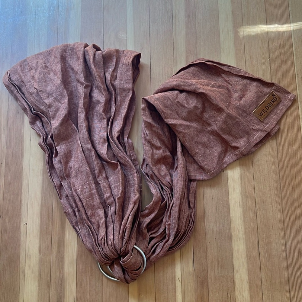 WildBird Kids Ring Sling in Rust Brown
